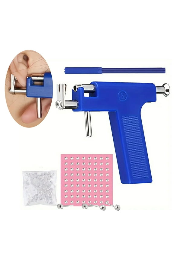 Professional Piercing Gun Kit - Ear Piercing Gun, Nose Piercing Gun, and Body Piercing Gun with Studs Punch Tool Set for Safe and Efficient Piercings