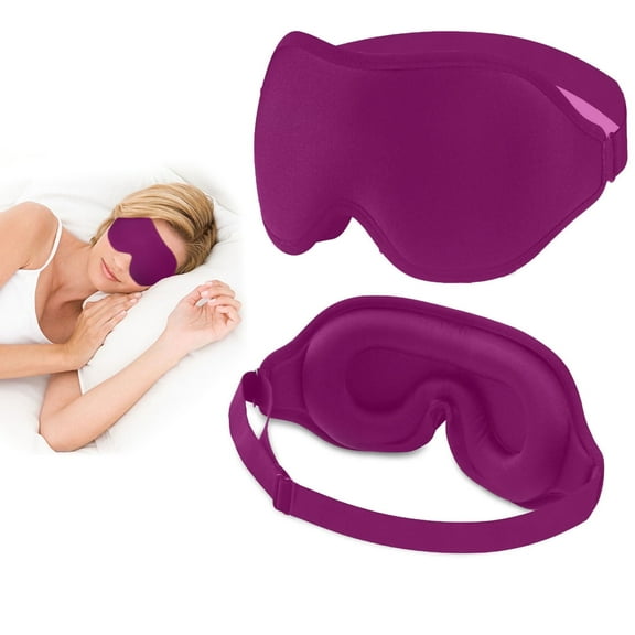 Q&Q ESSENTIALS Eye Mask for Sleeping 3D Sleep Mask for Men & Women Travel Accessories Pink