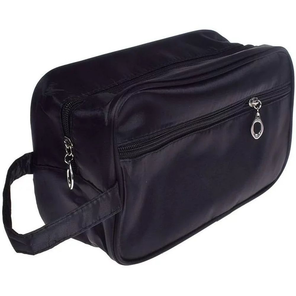 Modella Weekender Set Cosmetics Bag, Black and White Animal Print with