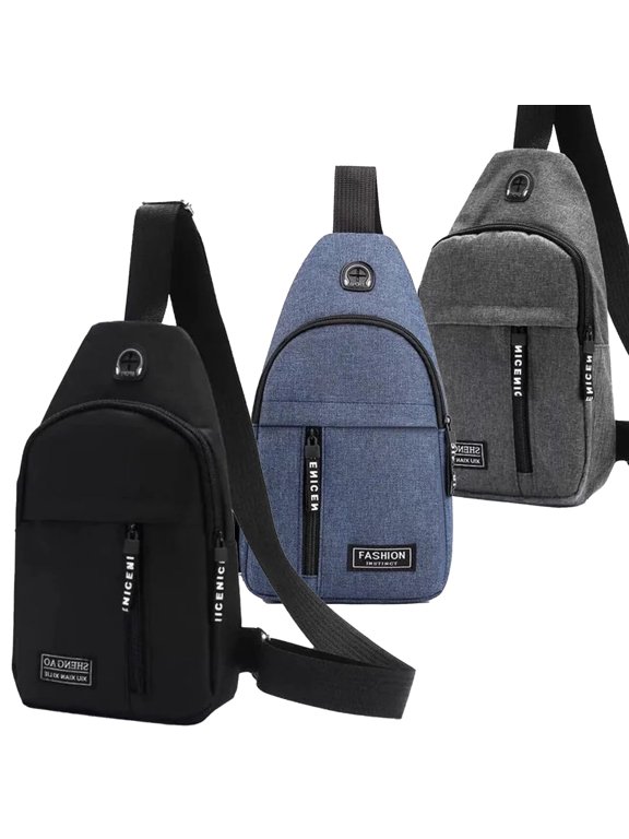 Men Small Utility Backpack Utility Shoulder Bag Sport Utility Bag Black