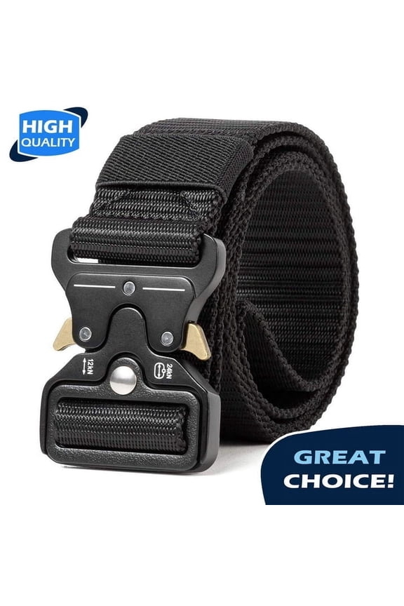 Men's Adjustable Everyday Nylon Belt with Easy-Open Buckle