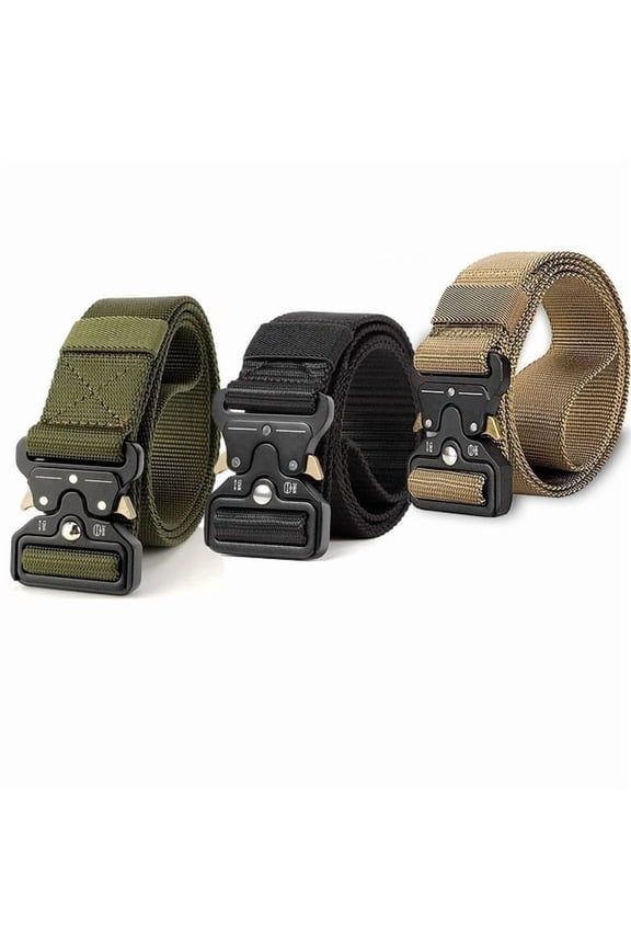 Men's Adjustable Everyday Nylon Belt with Easy-Open Buckle