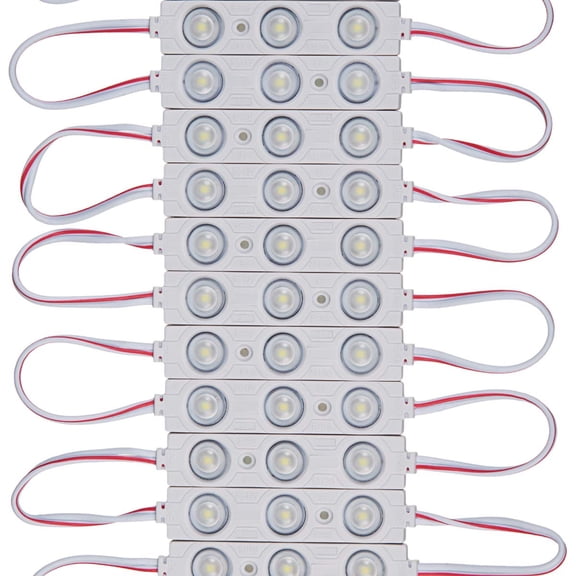 Q QINGCHEN Green LED Module DC12V 1.32W Module Strip Light for Letter Advertising Signs Lightbox with Tape Adhesive Backside (200 PCS Pack)