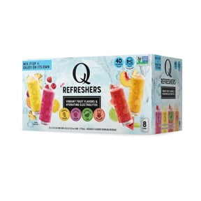 Q MIXERS Refreshers Sparkling Hydration Beverage Variety Pack (8 Cans) Pineapple Passion, Watermelon Lime, Raspberry Lemon & Peach Nectarine Electrolytes + Vitamins, Mocktail & Cocktail Mixer