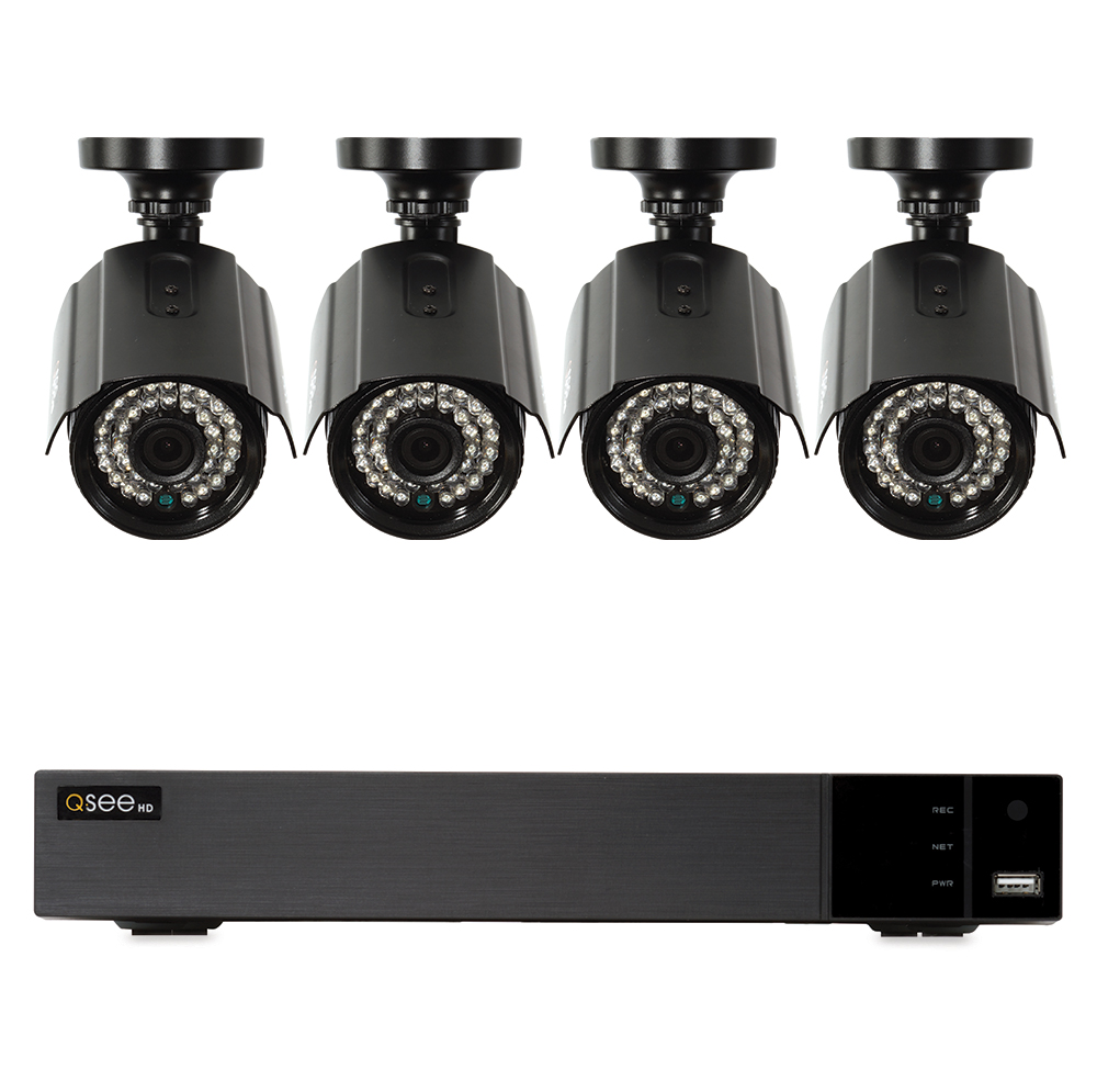 Q-SEE QT914-4N4 1TB 4CH カメラ4台セット Q-See 4 Channel Security System AHD with 4x1080p Cameras
