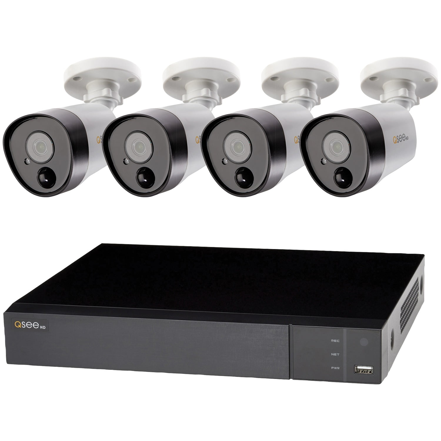 Q-See QTH87-4HN-2 8-Channel Analog HD 5.0-Megapixel 2 Terabyte DVR with Four 5.0-Megapixel PIR Bullet Cameras - Walmart.com Q-See QTH87-4HN-2 8-Channel Analog HD 5.0-Megapixel 2 Terabyte DVR with Four 5.0-Megapixel PIR Bullet Cameras - Walmart.com