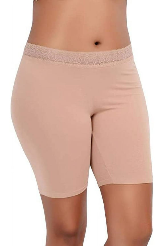 Q-T Intimates Women's Thigh Slimmer Shapewear - Under it All Long Leg Shaper, 2XL