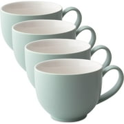 Q Tea Cup With Handle Finish (Set Of 4) 10 Oz./298Ml., Minty Aqua