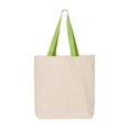 thumbnail image 1 of Q-Tees 11L Canvas Tote with Contrast-Color Handles | Q4400, 1 of 2