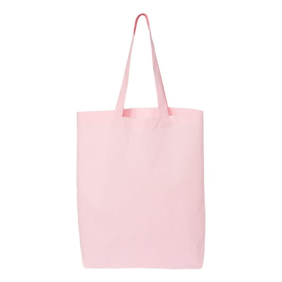 Q-Tees - 12L Economical Tote - QTBG - Light Pink - Size: One Size