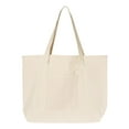thumbnail image 1 of Q-Tees - 34.6L Large Canvas Deluxe Tote - Q1500 - Natural/ Natural - Size: One Size, 1 of 3