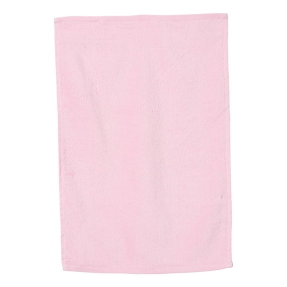 Q-Tees - Deluxe Hemmed Hand Towel - Color - Light Pink - Size - One Size