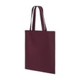 thumbnail image 1 of Q-Tees - Economical Tote - QTB - Maroon - Size: One Size, 1 of 3