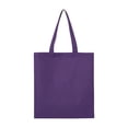 thumbnail image 1 of Q-Tees - Economical Tote - QTB - Purple - Size: One Size, 1 of 3
