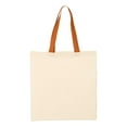 thumbnail image 1 of Q-Tees - Economical Tote with Contrast-Color Handles - QTB6000, 1 of 3