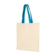 thumbnail image 1 of Q-Tees Economical Tote with Contrast-Color Handles, 1 of 3