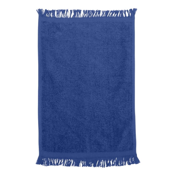 Q-Tees - Fringed 100% Cotton Fingertip Towel (11"W x 18"L)