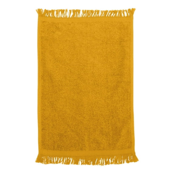Q-Tees Fringed Cotton Fingertip Towel, 11" x 18"