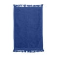 thumbnail image 1 of Q-Tees Fringed Fingertip Towel T100 Royal One Size, 1 of 3