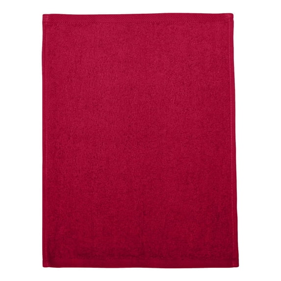 Q-Tees - Hemmed Cotton Velour/Terrycloth Fingertip Towel