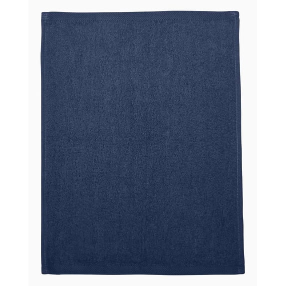 Q-Tees Hemmed Fingertip Towel T600 Navy One Size