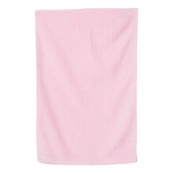Q-Tees - Hemmed Hand Towel - Color - Light Pink - Size - One Size
