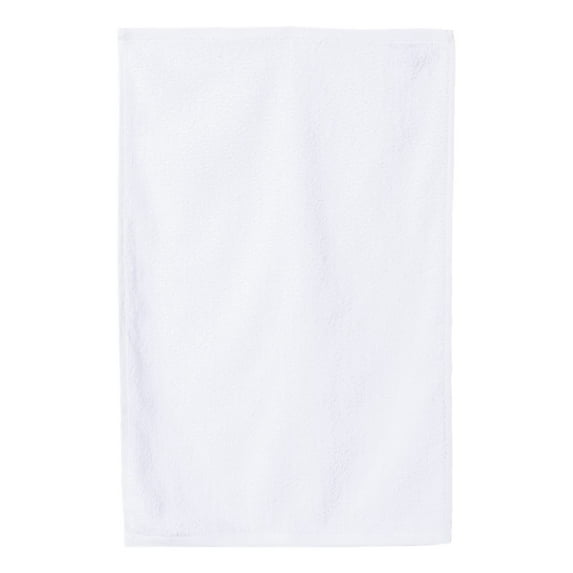 Q-Tees - Hemmed Hand Towel - Color - White - Size - One Size