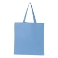 thumbnail image 1 of Q-Tees - Promotional Tote - Q800 - Carolina Blue - Size: One Size, 1 of 3