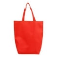 thumbnail image 1 of Q-Tees Q1251 Non-Woven Gusset Bottom Tote-Red, 1 of 2