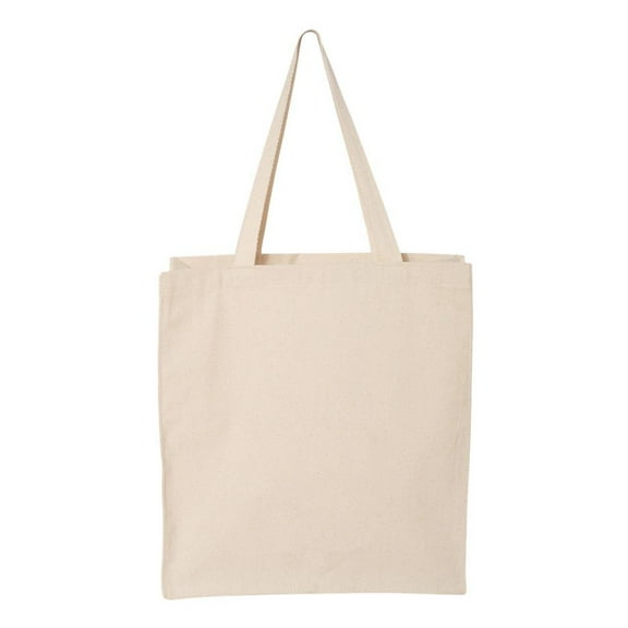Q-Tees Q125300 Shopper Tote 137L Gusseted Canvas Shopper Unisex Adult