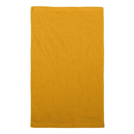 Q-Tees Solid Print Cotton Towel & Washcloth, Gold