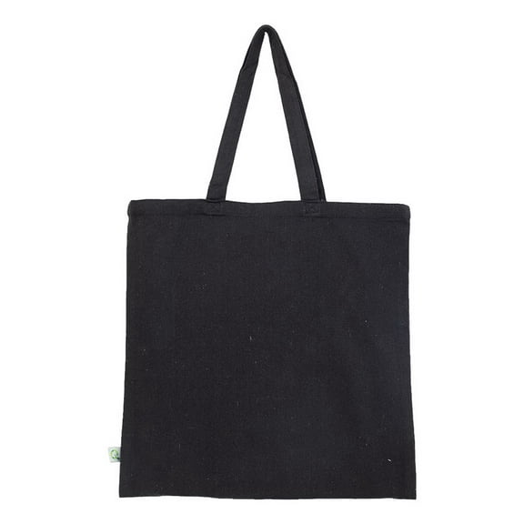Q-Tees S800 Sustainable Canvas Bag-Black