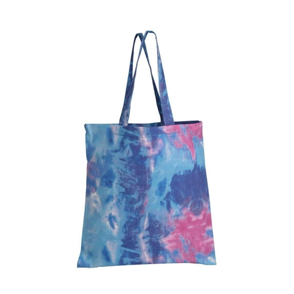 Q-Tees TD800 Tie-Dyed Canvas Bag-Cotton Candy