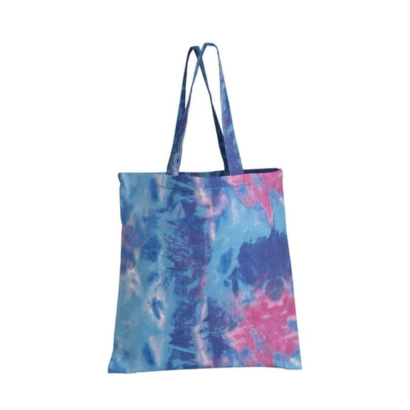 Q-Tees TD800 Tie-Dyed Canvas Bag-Cotton Candy