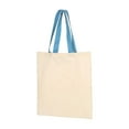 thumbnail image 1 of Q-Tees Unisex Economical Tote with Contrast-Color Handles, 1 of 3