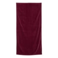 thumbnail image 1 of Q-Tees - Velour Beach Towel - Color - Maroon - Size - One Size, 1 of 2