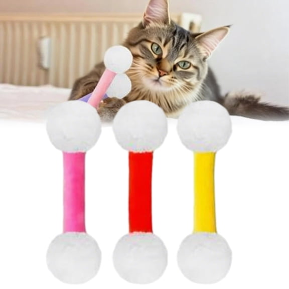Q Tip Cat Toy, Giant Cotton Swab Catnip Kicker Toy, Soft Plush Cat Kick Stick for Indoor Cats, Interactive Bite & Play Toy (Green+Sky Blue+Purple)