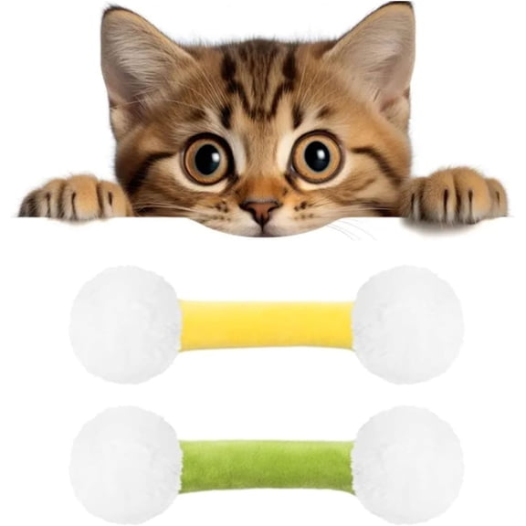 Q Tip Cat Toy, Qtip Cat Toy, Giant Cotton Swab Cat Toy, Interactive Kitty Kick Sticks, Cats Kicker Toys Set Designed for Indoor Pets, Sturdy Teething Chew Toy