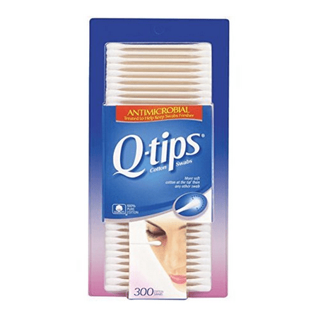 Q-Tips Antimicrobial Cotton Swabs, 300 ct
