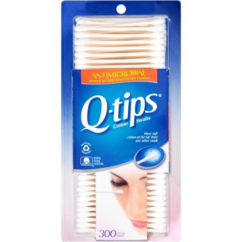 QTips Anti Microbial Cotton Swabs 300 ct