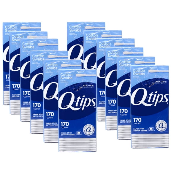 Q-Tips Cotton Swabs - 170 ct 12 Pack