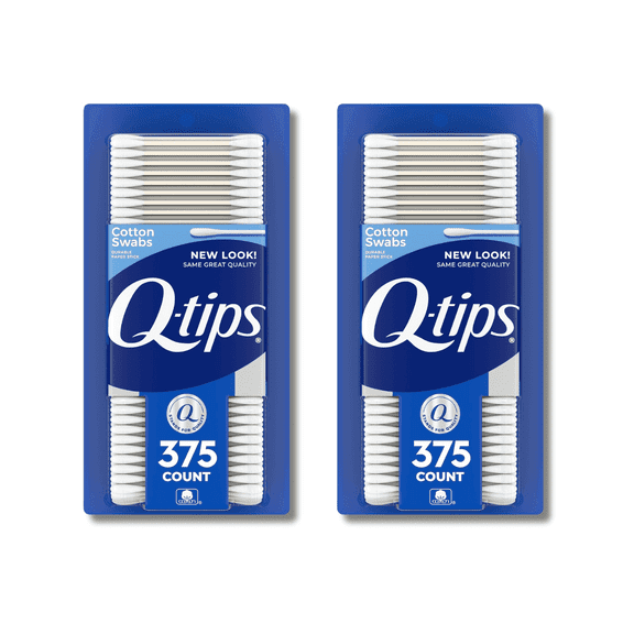 Q-Tips Cotton Swabs 375 Count 2-Pack