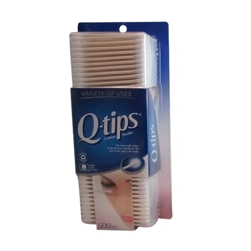 QTips Cotton Swabs For Clean Ears 500 Ea