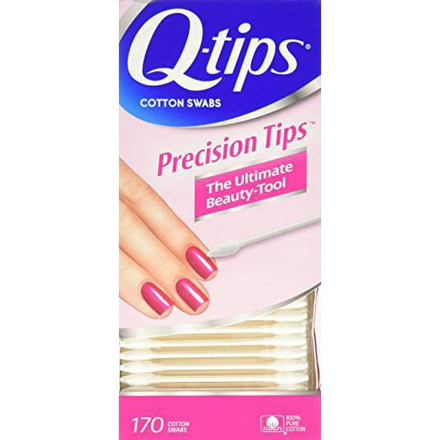 QTips Precision Tip Cotton Swabs, 170 Count