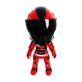 thumbnail image 1 of Q Version Motorcycle Helmet Motorcycle Rider Exquisite Model Transformable Toy, Deformable Design Body Separates From Helmet Folds Inside, Fun Gift For Friends Kids Collectors, 1 of 6