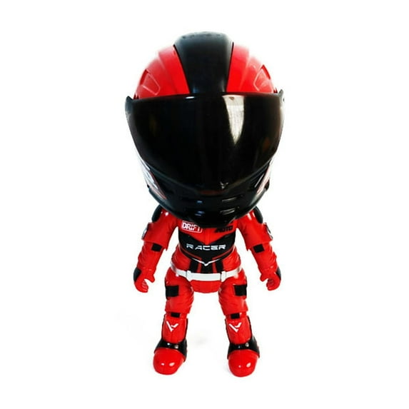 Q Version Motorcycle Helmet And Rider Deformable Exquisite Model Toy, Detailed And Vivid Character Design, Suitable For Both Play And Display Purposes For Big Kids And Teens