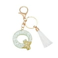 thumbnail image 1 of Q White Tassel Letter Keychain With Crystal Pendant Fashion Bag Accessory For Women Girls Gift Idea Decorative Key Chain For Purses Backpacks Luggage Tags, 1 of 3