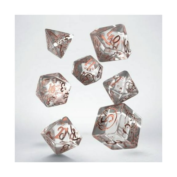 Q-Workshop Dogs Poly Dice Set - Bubbles (7) New