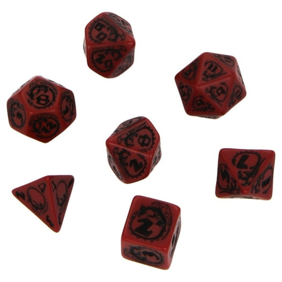 Dragon Dice Red/Black (7) Board Game