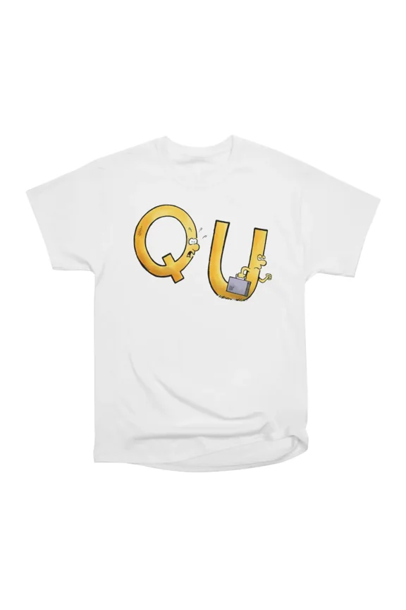 Q and U T-Shirt Tee Gift For Him Merch For Her Apparel For Friend